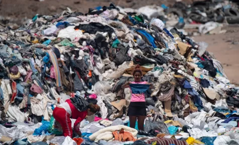 Unsold clothing that was dumped into the Chilean desert