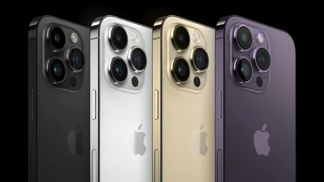 4 of the colors for the new iPhone 15.