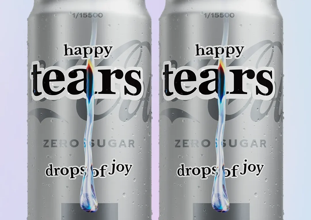 A picture of the Happy Tears Coke flavor