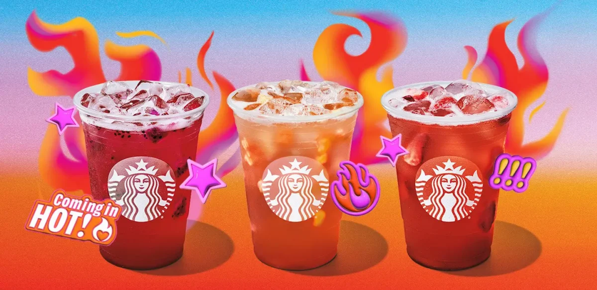 The+new+spicy+drinks+from+Starbucks.+Flavors+are++Spicy+Dragonfruit+Lemonade+Refresher%2C+Spicy+Strawberry+Lemonade+Refresher%2C+Spicy+Pineapple+Lemonade+Refresher.