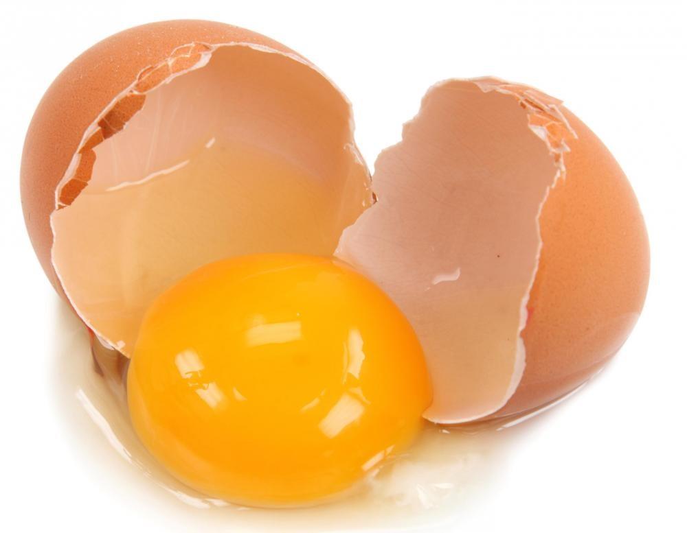 A cracked open egg.