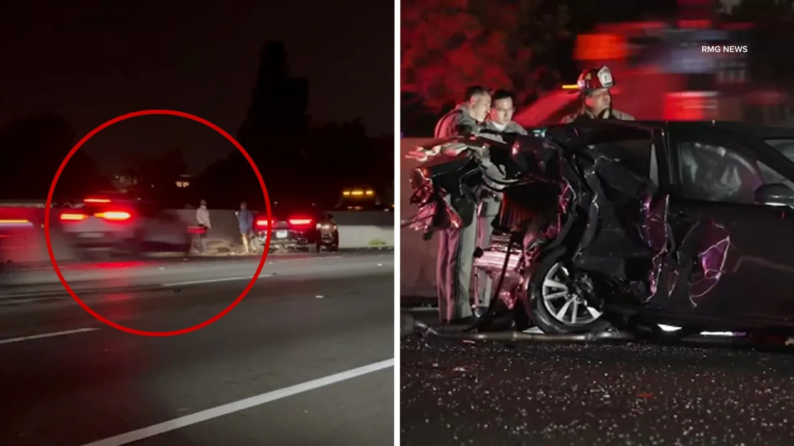 19-Year-Old Killed in Chain-Reaction Crash on the 101 Freeway in Encino After Stalled Car Was Hit on Video