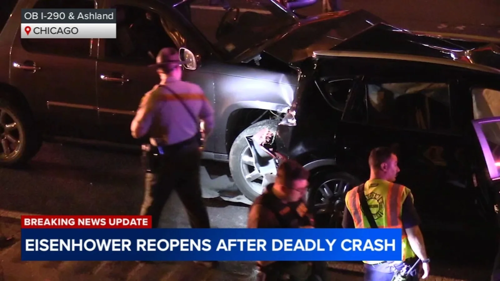 Shooting and Deadly Chain-Reaction Crash Shut Down Eisenhower Expressway on Chicago’s West Side for Hours, Illinois State Police Say