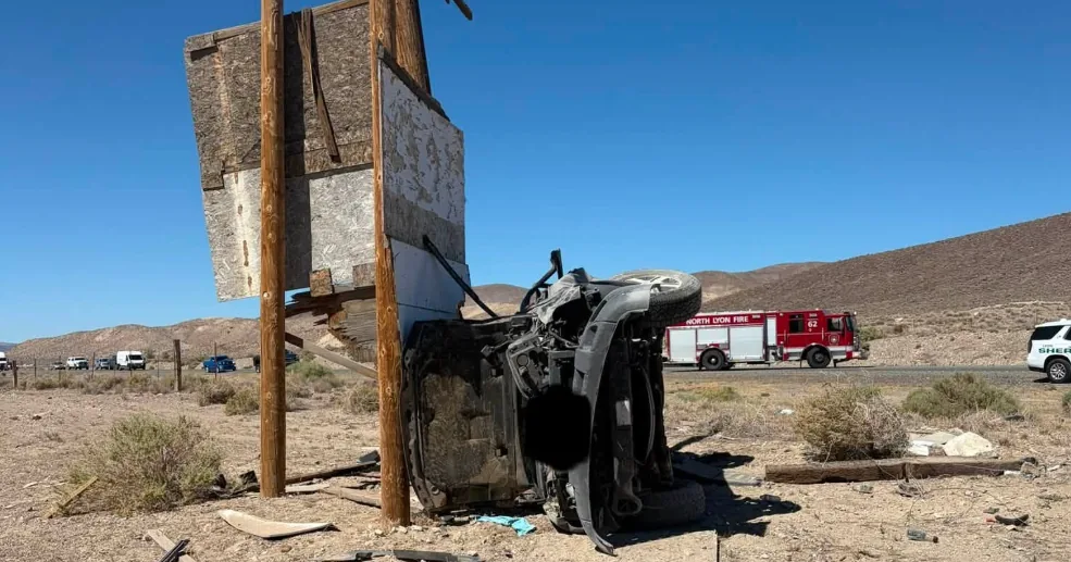 Nevada State Police Say Driver Crossed All Lanes Before Fatal Rollover Near Reno Fernley Raceway