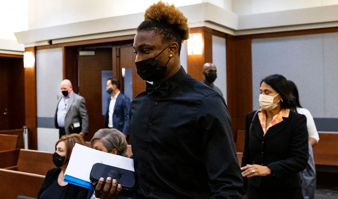 Henry Ruggs III in court after the parole board denied his request for early release