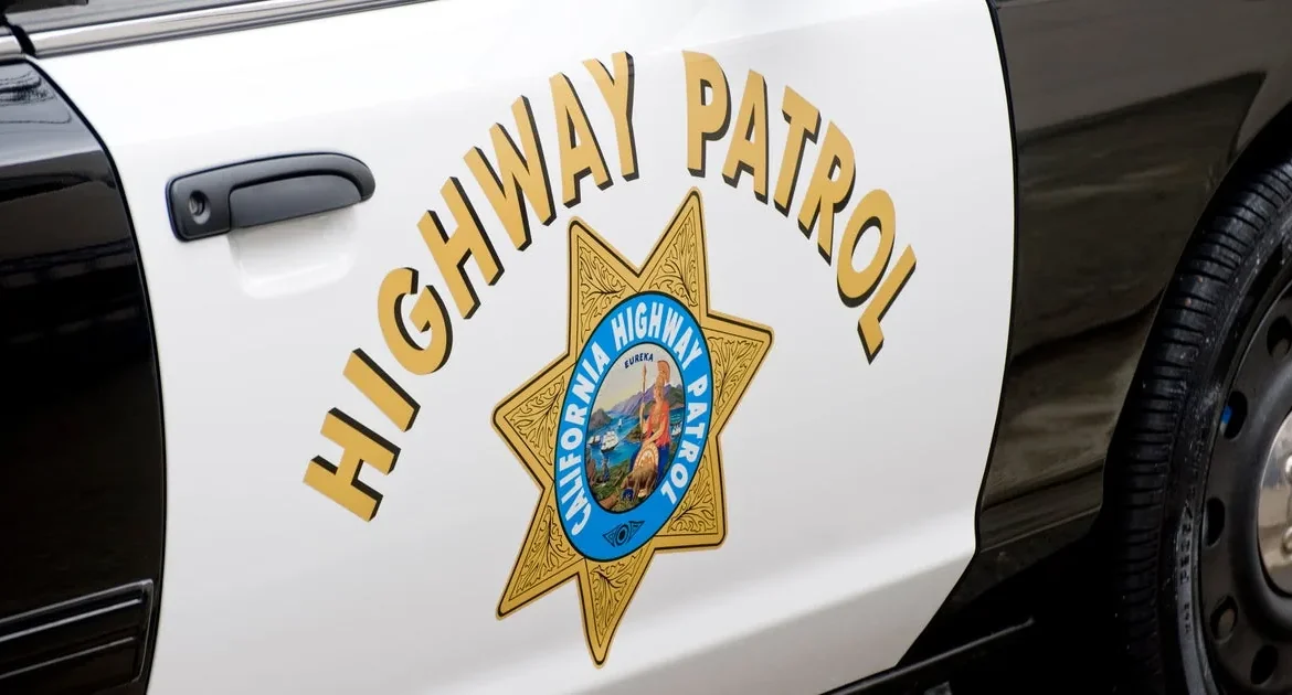 Investigators at the scene of a deadly three-car crash near Hemet, California